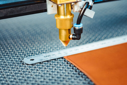 Laser cutting leather with no burns